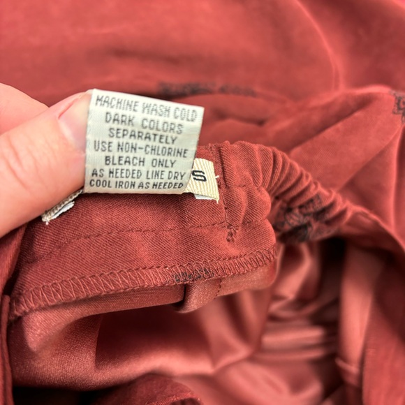 Vintage NWT paisley Notations skirt, faux suede, XL - Picture 8 of 12